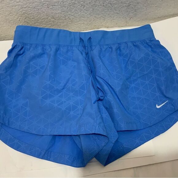 Nike Pants - Nike dri fit women’s medium running shorts blue excellent